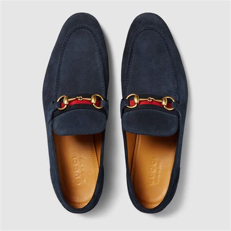 gucci blue loafers mens